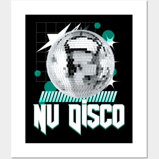 NU DISCO - ball (blue) Posters and Art